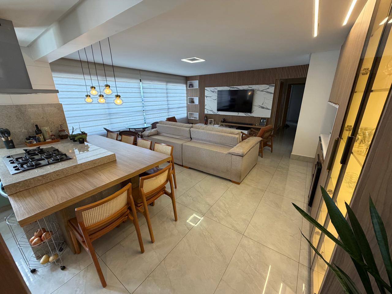 Apartamento Alto Padrão no Residencial Jardim Bueno - 3 Suítes com Armários, Projeto Luminotécnico e Churrasqueira Gourmet