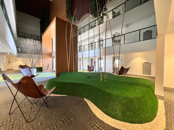 Flat para aluguel / mobiliado / 1 vaga / predio novo / rooftop no 38º / jacuzzi / piscina