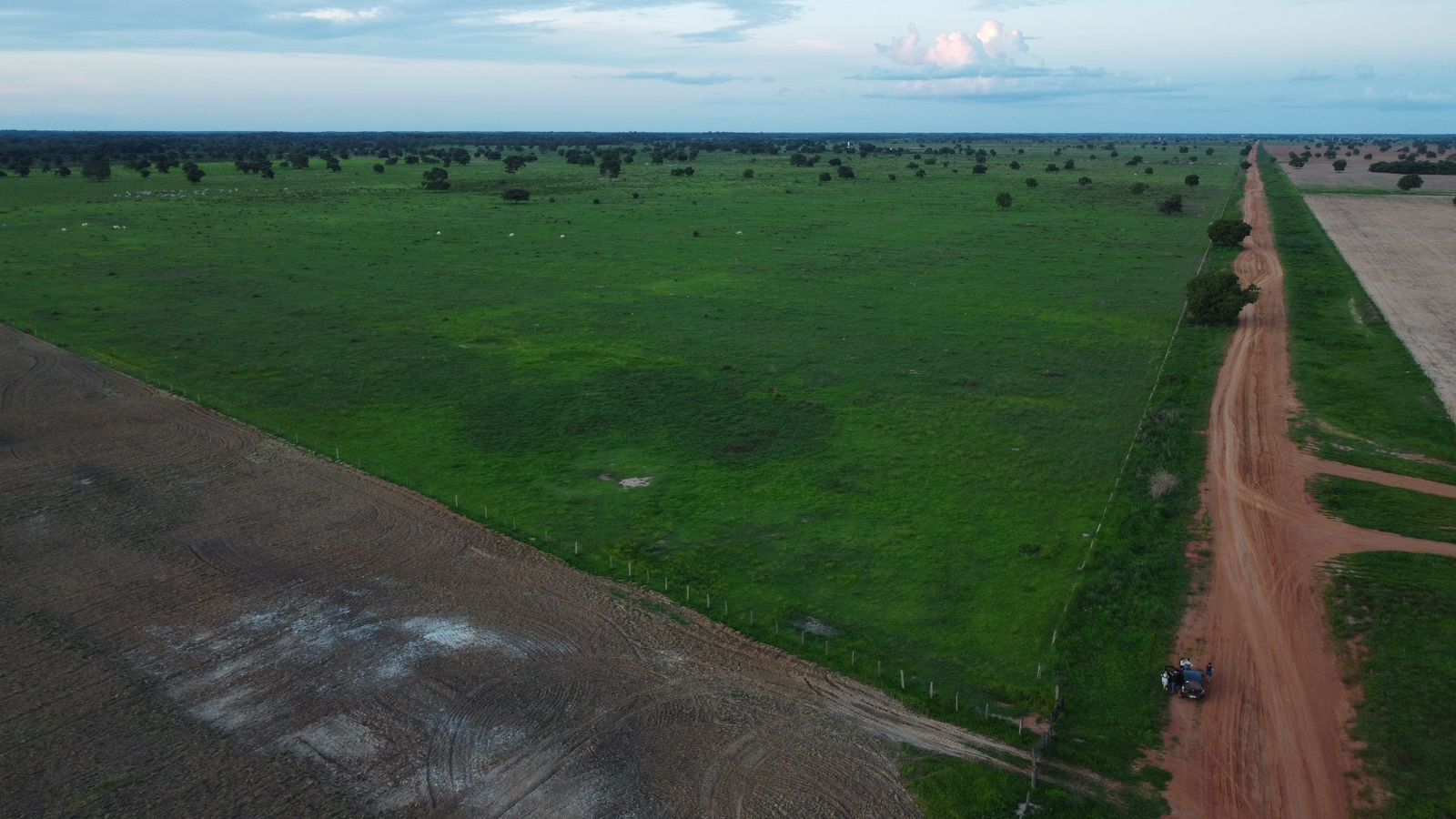 Fazenda à Venda em Araguaiana - MT / 4.158 hectares de área total / 2.900 hectares de área de pastagem / 23 divisões de pasto / curral com brete e balança / galpão de máquinas
